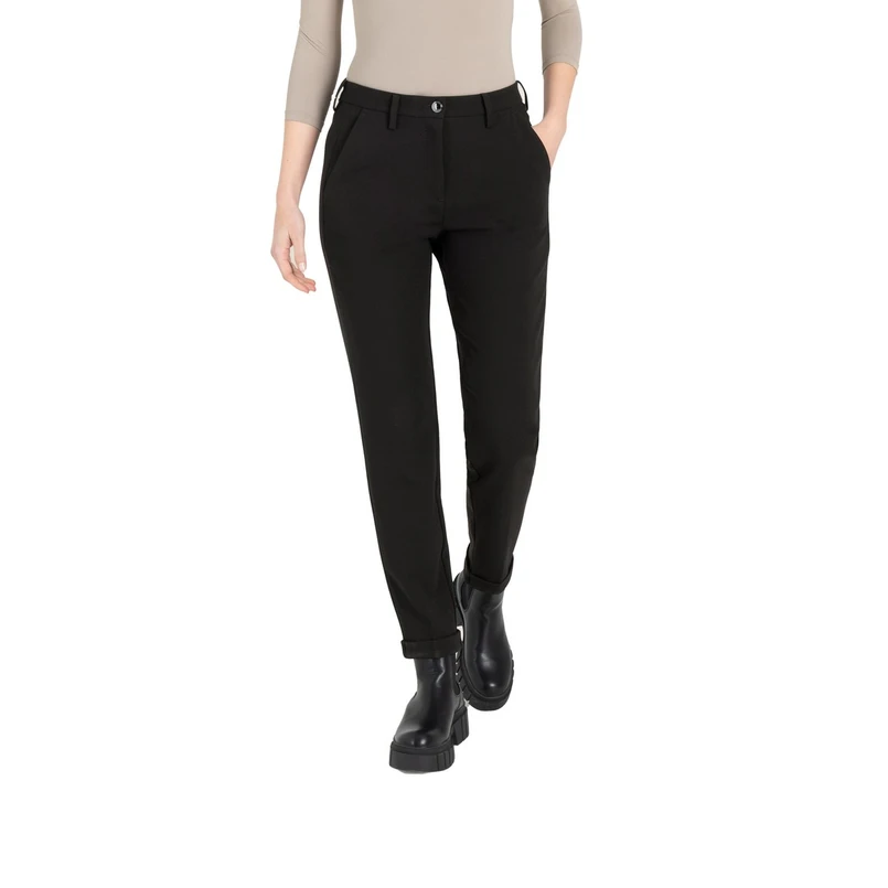 MAC Dames Pantalon 0138l341400 Black denim