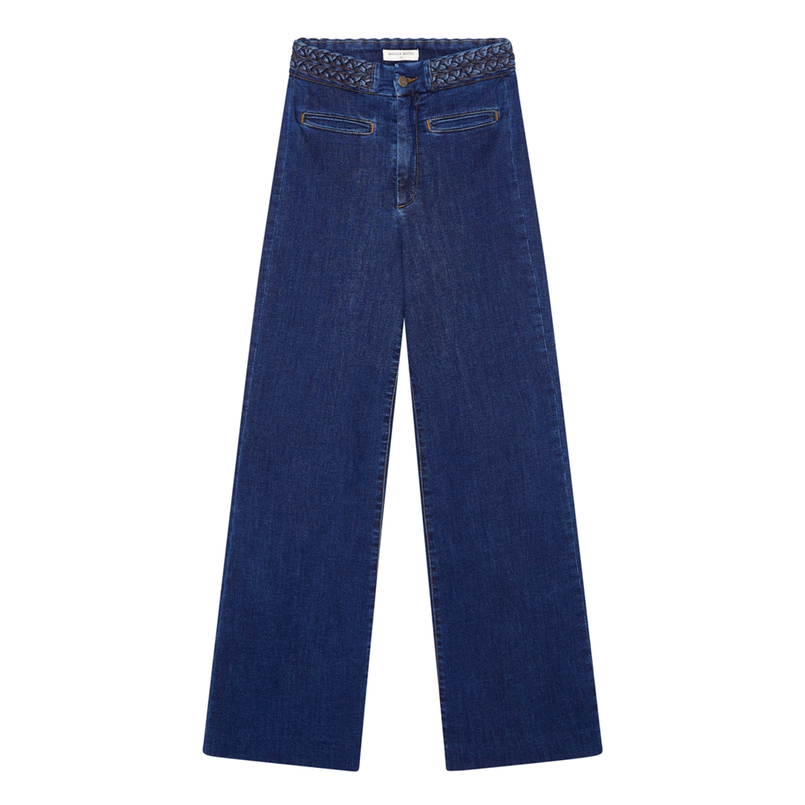 Maison Hotel Dames Pantalon ROSS Dark blue denim