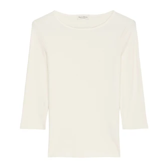 Marc O'Polo Dames T-shirt 408207652441 Off-white