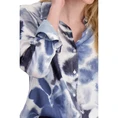 Monari Dames Blouse 808099 Blauw dessin