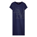 Monari Dames Jurk 409033 Blauw dessin