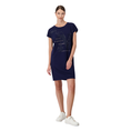 Monari Dames Jurk 409033 Blauw dessin