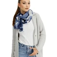 Monari Dames Sjaal 808693 Blauw dessin