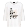 Monari Dames T-shirt 808064 Off-white