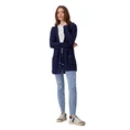 Monari Dames Vest 808679 Dark blue denim