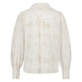 Nukus Dames blouse met allover broidery met glitter Off-white