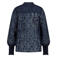 Nukus Dames blouse met bloem motief Navy