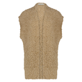 Nukus Dames boucle gilet Camel