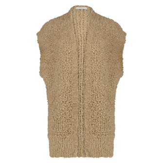 Nukus Dames boucle gilet Camel