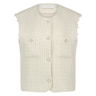 Nukus Dames chanel gilet Off-white