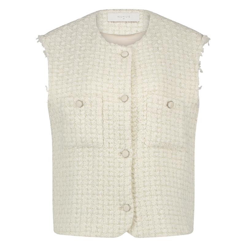 Nukus Dames chanel gilet Off-white