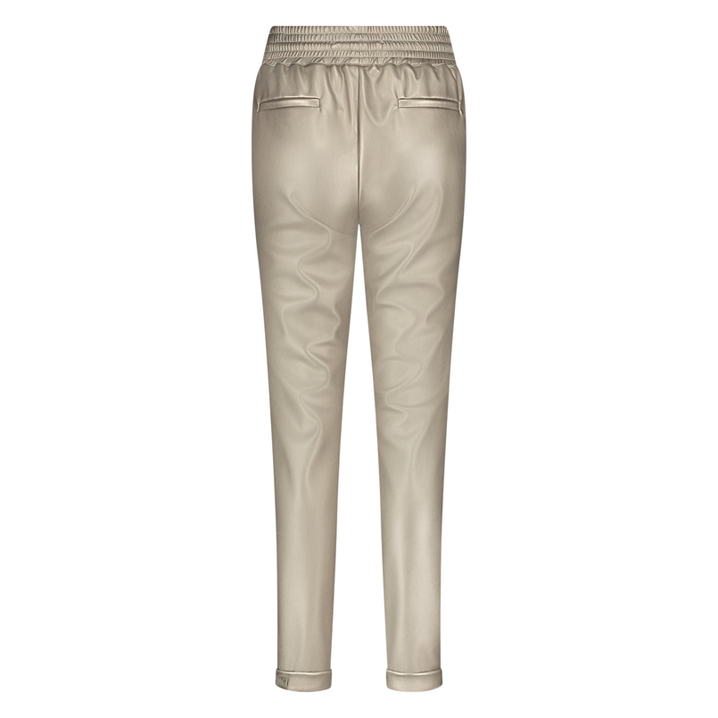 Nukus Dames metallic broek Brons