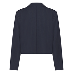 Nukus Dames pinstripe korte blazer Navy