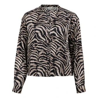 Object Dames Blouse 23045537 Zwart