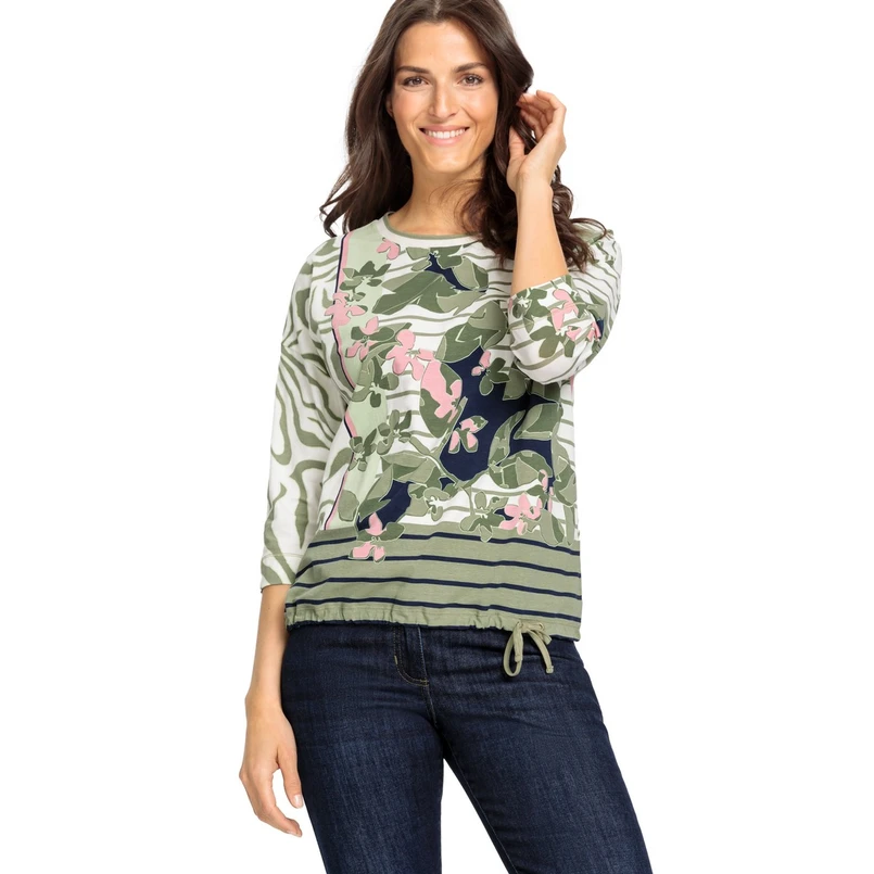 Olsen Dames T-shirt 11104911 Groen