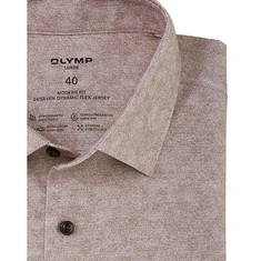 Olymp Heren Overhemd 130454 Middenbruin