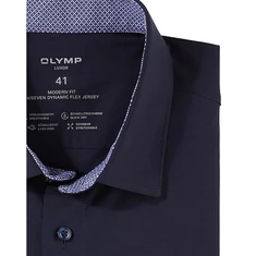 Olymp Heren Overhemd 134054 Blauw mele