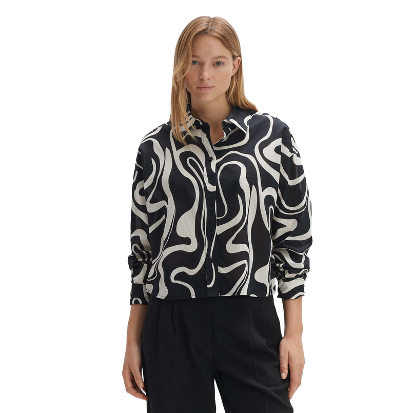 Opus Dames Blouse 10300412384275 Zwart