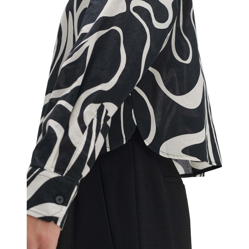 Opus Dames Blouse 10300412384275 Zwart