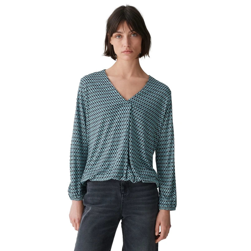 Opus Dames Blouse 10320112510287 Bleu