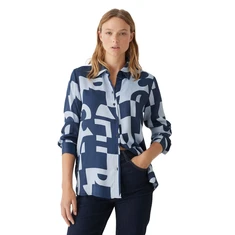 Opus Dames Blouse 10322912531291 Kobalt