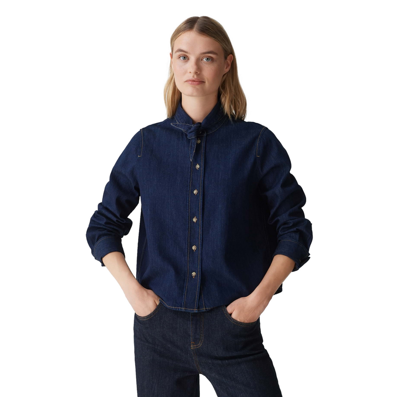 Opus Dames Blouse 10324012542287 Bleu