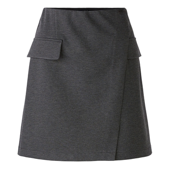 Oui Dames Rok 0088984 Donkergrijs