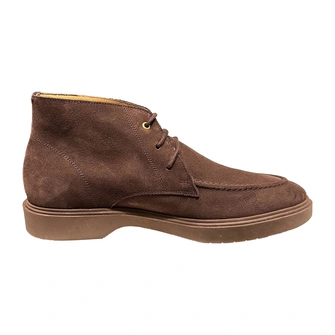 Parbleu Heren Sneaker JVE-B.Darkbrown Suede Donkerbruin