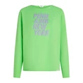 Penn & Ink dames sweater met opdruk Lime