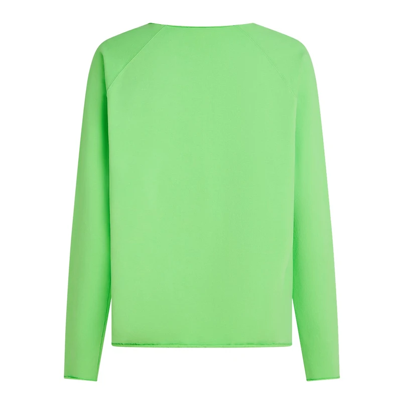 Penn & Ink dames sweater met opdruk Lime