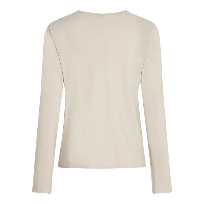 Penn & Ink dames top met opdruk Beige