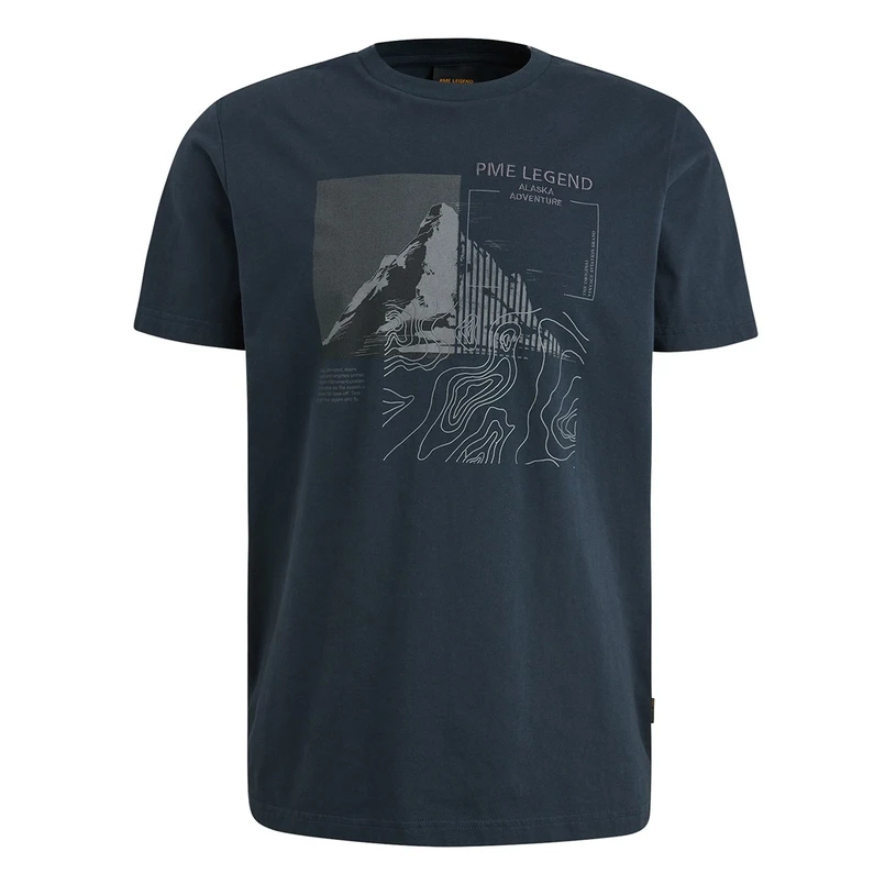 PME Legend Heren T-shirt Ptss2408563 Navy