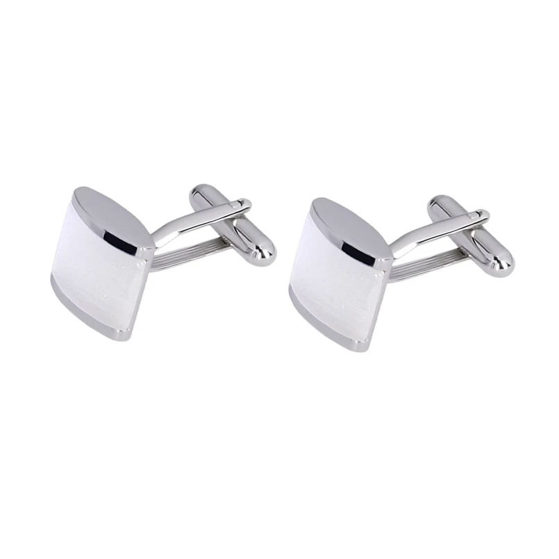 Profuomo CUFFLINK WHITE CATSEYE Wit