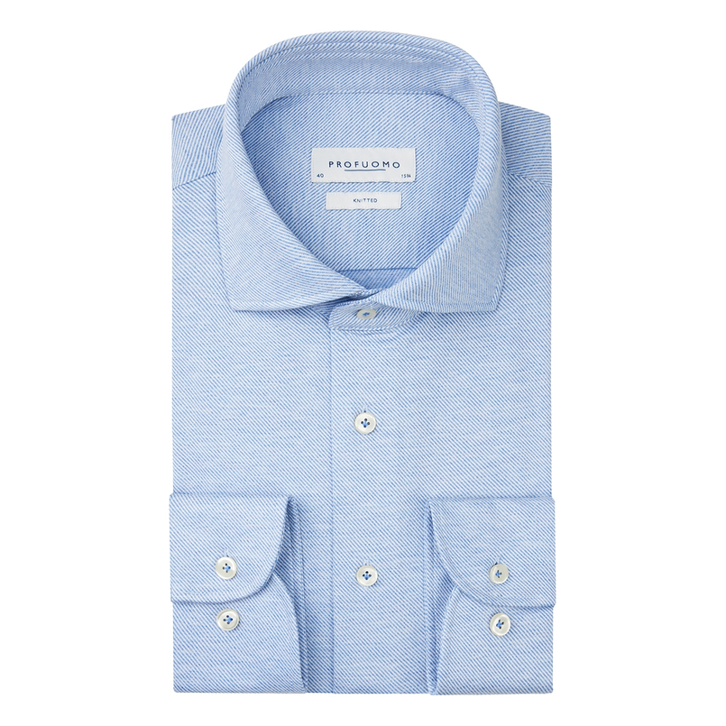 Profuomo Heren Overhemd Ppvh30011b Bleu