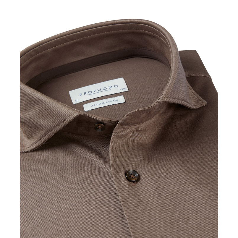 Profuomo Heren Overhemd Ppvh30044c Taupe