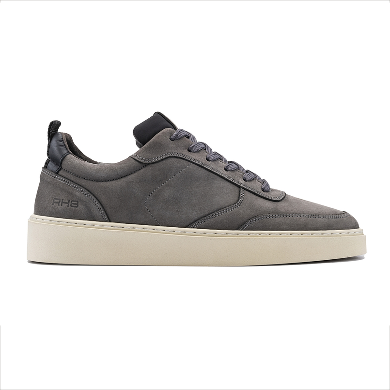 Rehab Heren sneaker Oliver-Nub Donkergrijs