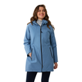 Sanne Dames raincoat lang Indigo blauw