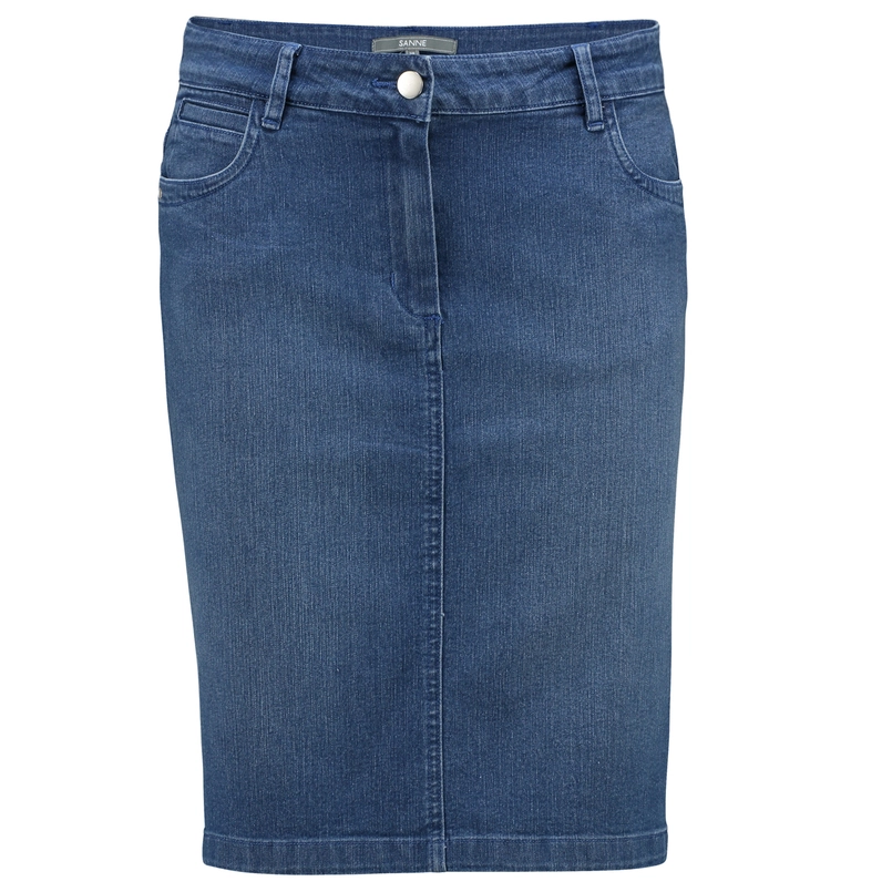 Sanne Dames Rok Nadie#donatellarok Mid blue denim