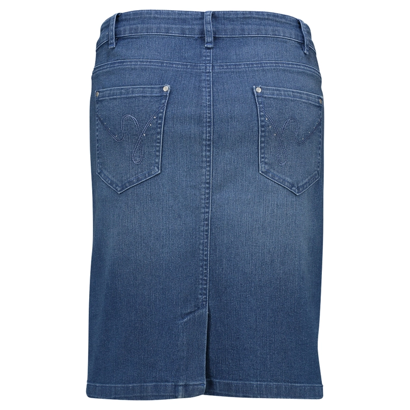 Sanne Dames Rok Nadie#donatellarok Mid blue denim