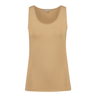 Sanne Dames top basis Camel