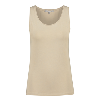 Sanne Dames top basis Taupe