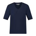 Sanne Dames V-hals top 1/2 mw Navy