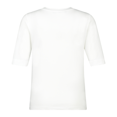 Sanne Dames V-hals top 1/2 mw Off-white