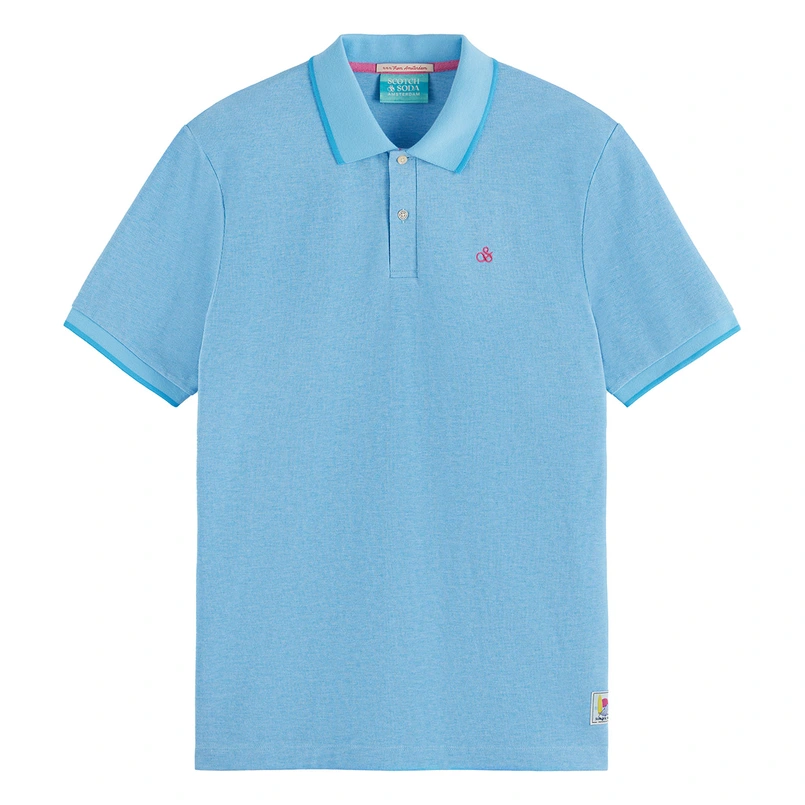 Scotch & Soda Heren Polo 175662 Aqua