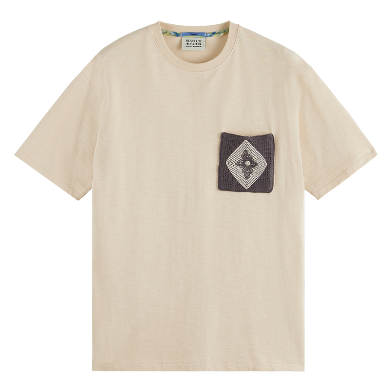 Scotch & Soda Heren T-shirt 178499 Off-white