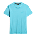 Superdry ESSENTIAL LOGOEMB NEON TEE Bleu