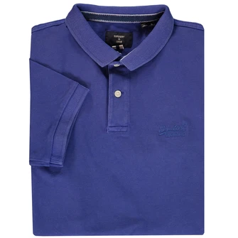 Superdry Heren Polo M1110345A Kobalt