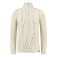 Superdry Heren trui 1/2 zip M6110639A Off-white