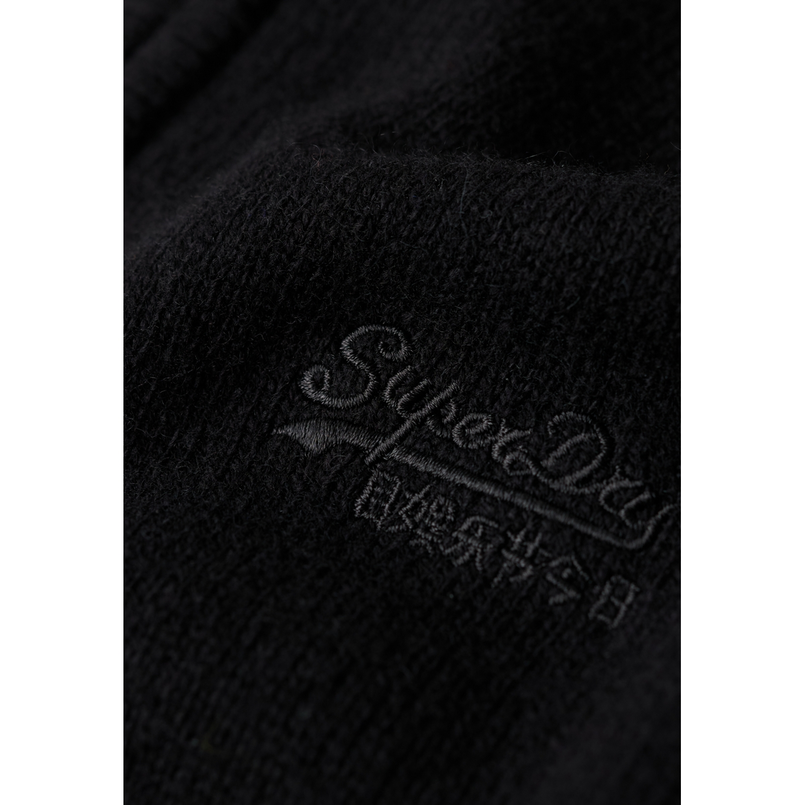 Superdry Heren trui 1/2 zip M6110640A Zwart