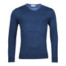 Thomas Maine Heren 4281TM100 V-Neck Pullover Indigo blauw